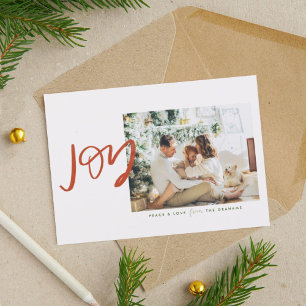 Festividades Cartão de Férias Plana de Joy Minimalista