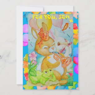 Festividades Cartão de Férias Planas de Aniversário do Filho