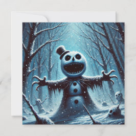 Festividades Cartão de Férias Planas de Natal Jack Frost Snowma
