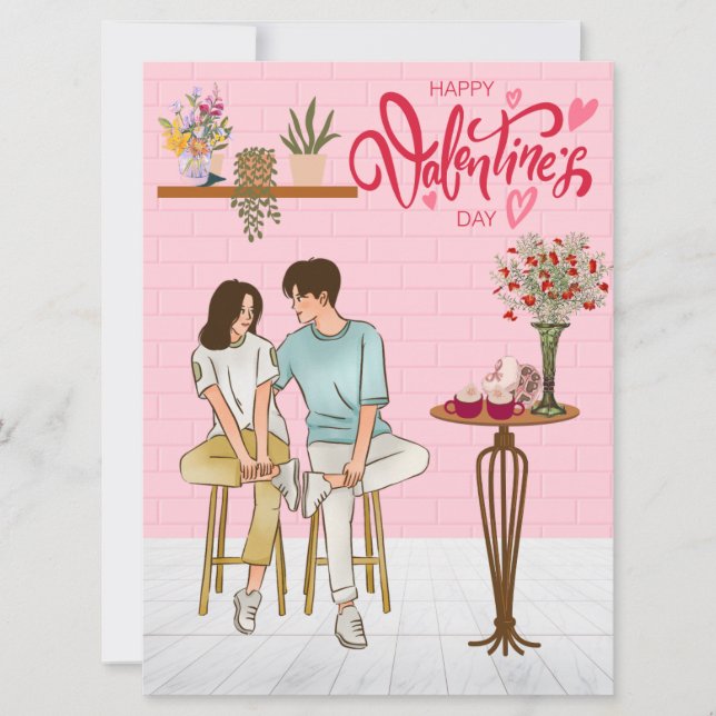 Festividades Cartão de Férias Plano (Frente)