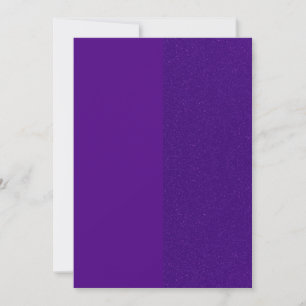 Festividades Cartão de Férias Plano com Faixa de Brilho Roxo (P