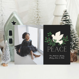 Festividades Cartão de Férias Plano de Foto da Peace Dove