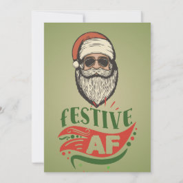 Festividades Cartão de Férias Plano de Papai Noel Retro Legal P