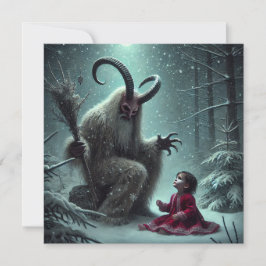 Festividades Cartão de Férias Plano Krampus Natal
