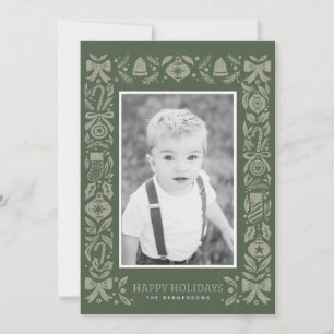 Festividades Cartão de Férias Plano, Tamanho: 4,25" x 5,5", Pap