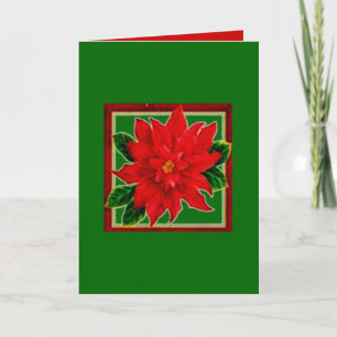 Festividades Cartão de Férias Poinsettia