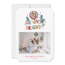 Cartão de Férias Retro de Colagem de Fotos