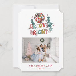 Festividades Cartão de Férias Retrô de Colagem de Fotos