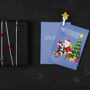 Festividades Cartão de Férias Santa Panda Flat
