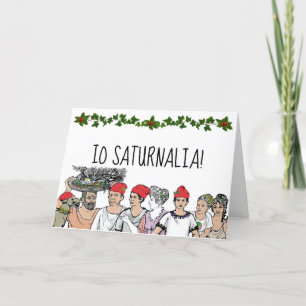Festividades Cartão de férias Saturnalia