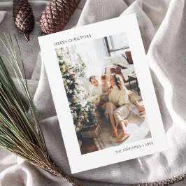 Festividades Cartão de Férias Simples de Natal Feliz