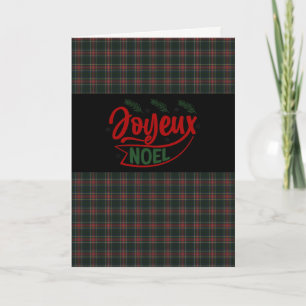 Festividades Cartão de Férias Stewart Black Scottish Tartan