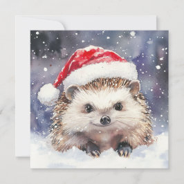 Festividades Cartão de Férias Sweet Hedgehog Flat