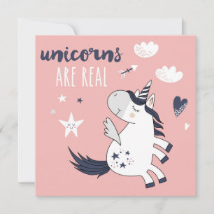 Festividades Cartão de Férias Unicorn Bonito