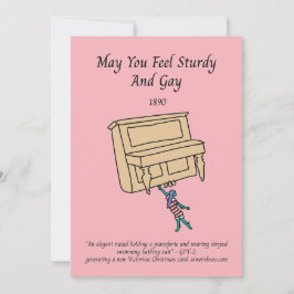 Festividades Cartão de Férias Vitoriano Gerado por AI-Piano Nia