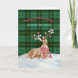 Festividades Cartão de Férias Wallace Green Tartan
