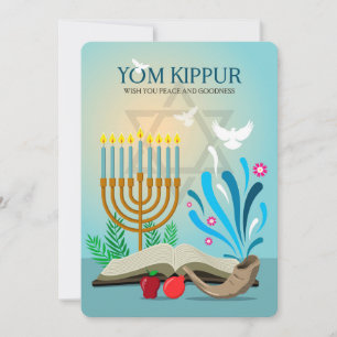 Festividades Cartão de Férias Yom Kippur