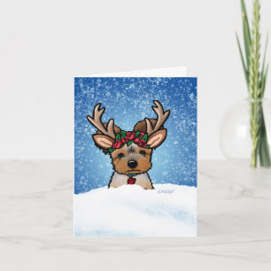 Festividades Cartão de Férias Yorkie Rena