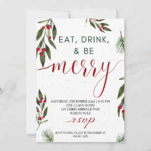 Festividades Cartão de Festa de Natal de Férias