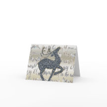 Cartão de Ficheiro de Feriado de Natal Glitter REI