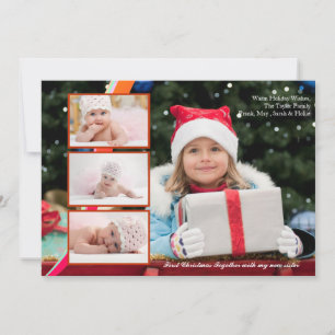 Festividades Cartão de Foto com Tríplice Camada