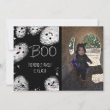 Cartão de Foto de Fantasma de Giz com Letreiro de 