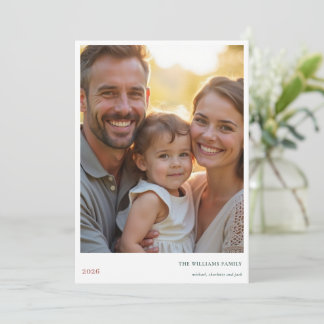 Festividades Cartão de Foto de Férias Alegre Moderno