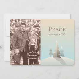 Festividades Cartão de Foto de Férias de Cena de Inverno