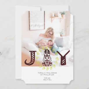 Festividades Cartão de Foto de Férias do Quebra-Nozes Alegria