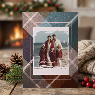 Festividades Cartão de foto de férias feliz minimalista moderno