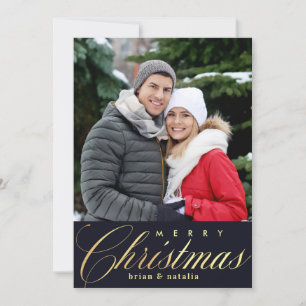 Festividades Cartão de Foto de Férias Feliz Natal
