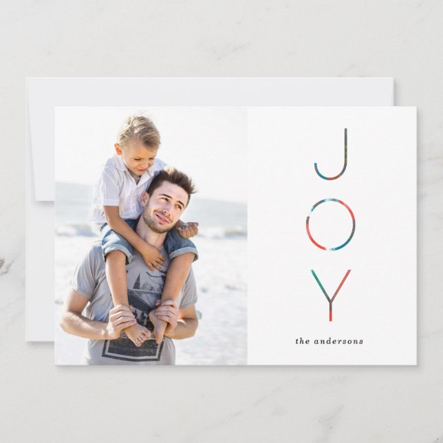 Festividades Cartão de foto de férias Painted Joy (Frente)