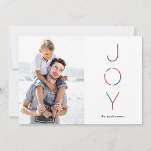 Festividades Cartão de foto de férias Painted Joy