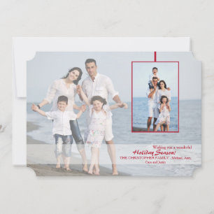 Festividades Cartão de Foto de Férias Transparente