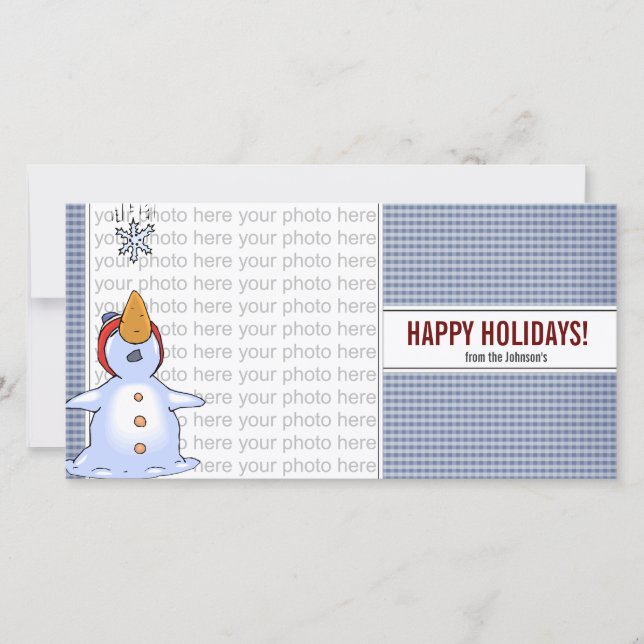 Festividades Cartão de Foto de Inverno Encantado (Frente)