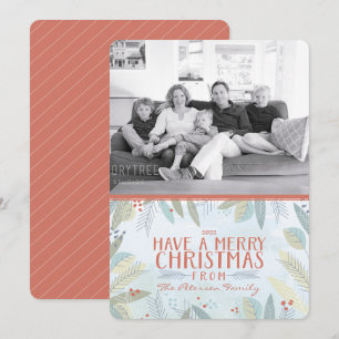 Festividades Cartão de Foto de Natal Feliz