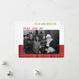 Festividades Cartão de Foto de Ultrassom de Férias de Revelação