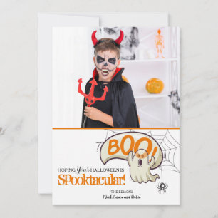 Festividades Cartão de Foto do Boo Halloween
