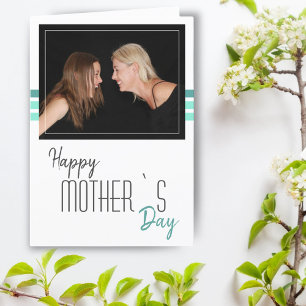Festividades Cartão de Foto do Dia das Mães com Letra Moderna F