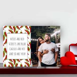 Festividades Cartão de Foto do Dia dos Namorados 'Roses are Red