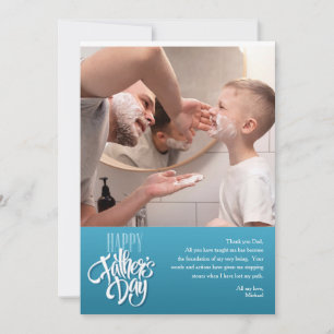 Festividades Cartão de Foto do Dia Feliz do Pai