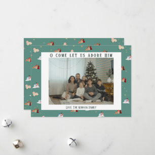 Festividades Cartão de Foto do Presépio