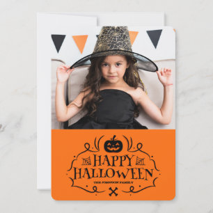 Festividades Cartão de Foto Feliz Halloween