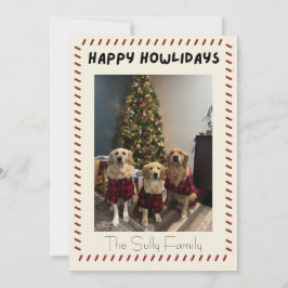 Festividades Cartão de Foto Feliz Howlidays