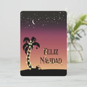 Festividades Cartão de Foto Feliz Natal com Palmeira Decorada s