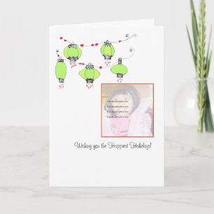 Festividades cartão de foto Lanterna Chinesa