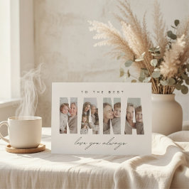 Festividades Cartão de Foto NANA Personalizado | Moderno Person