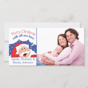 Festividades Cartão de Foto O Papai Noel Diz...