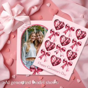 Festividades Cartão de Foto Personalizado do Dia das Galentines