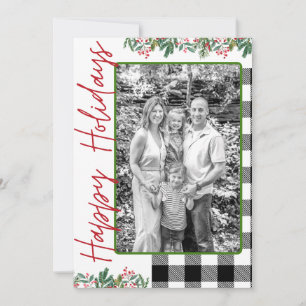 Festividades Cartão de Foto Personalizado Feliz Férias